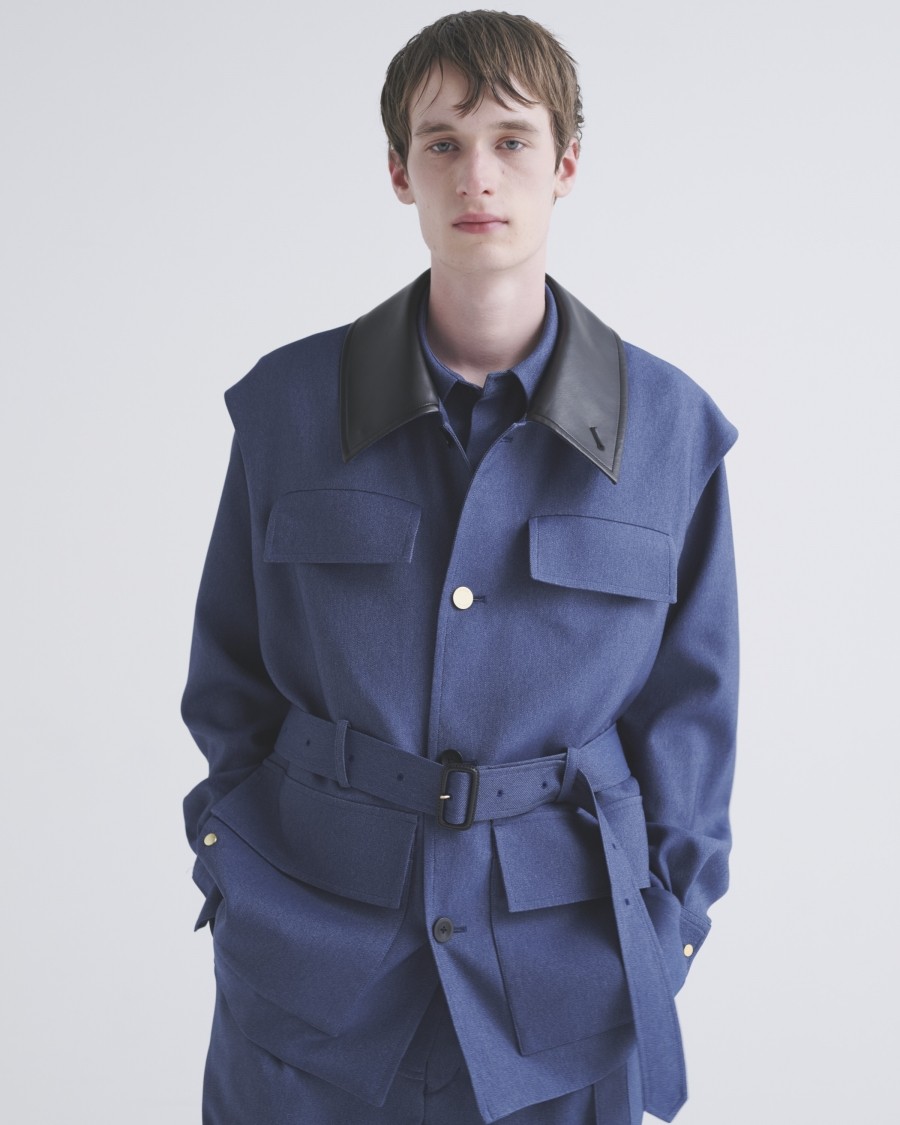 CuLLt チャイナ風シースルーブルゾン CHINA SHEER BLOUSON(BLUE) | CuLLt