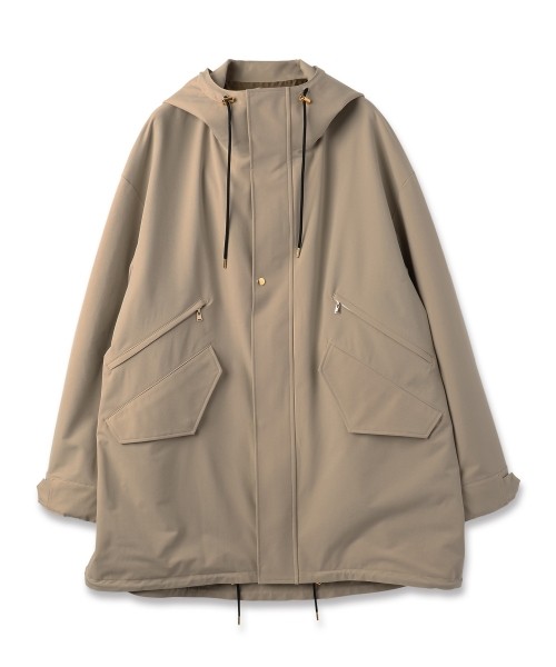 CULLNI ノーカラートレンチジャケット　グリーン　21AW 美品】CULLNI ノーカラートレンチジャケット グリーン 21AW