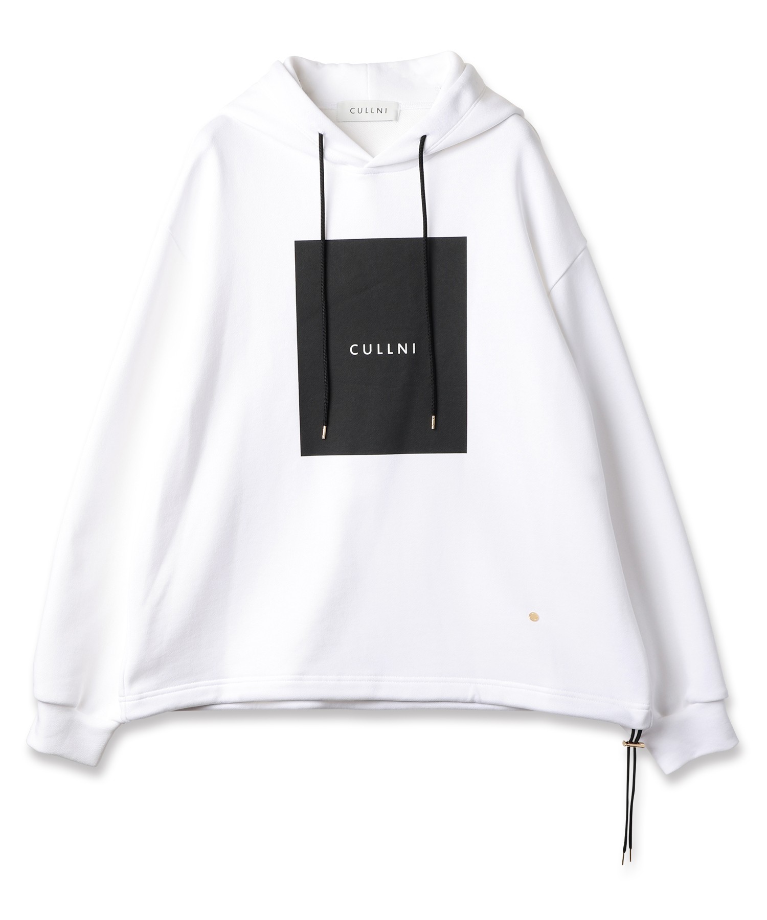 Box Logo Print Drawstring Hoodie