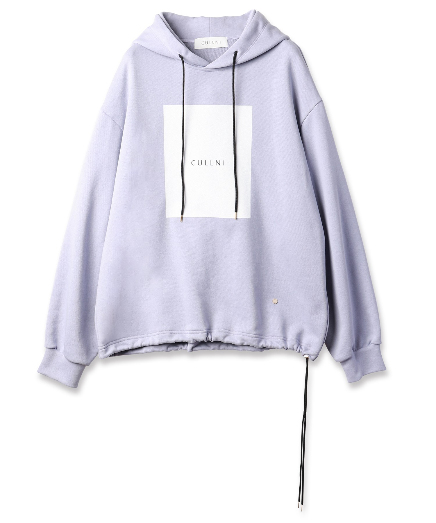 Box Logo Print Drawstring Hoodie