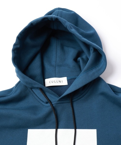 CULLNI ONLINE STORE / Box Logo Print Drawstring Hoodie