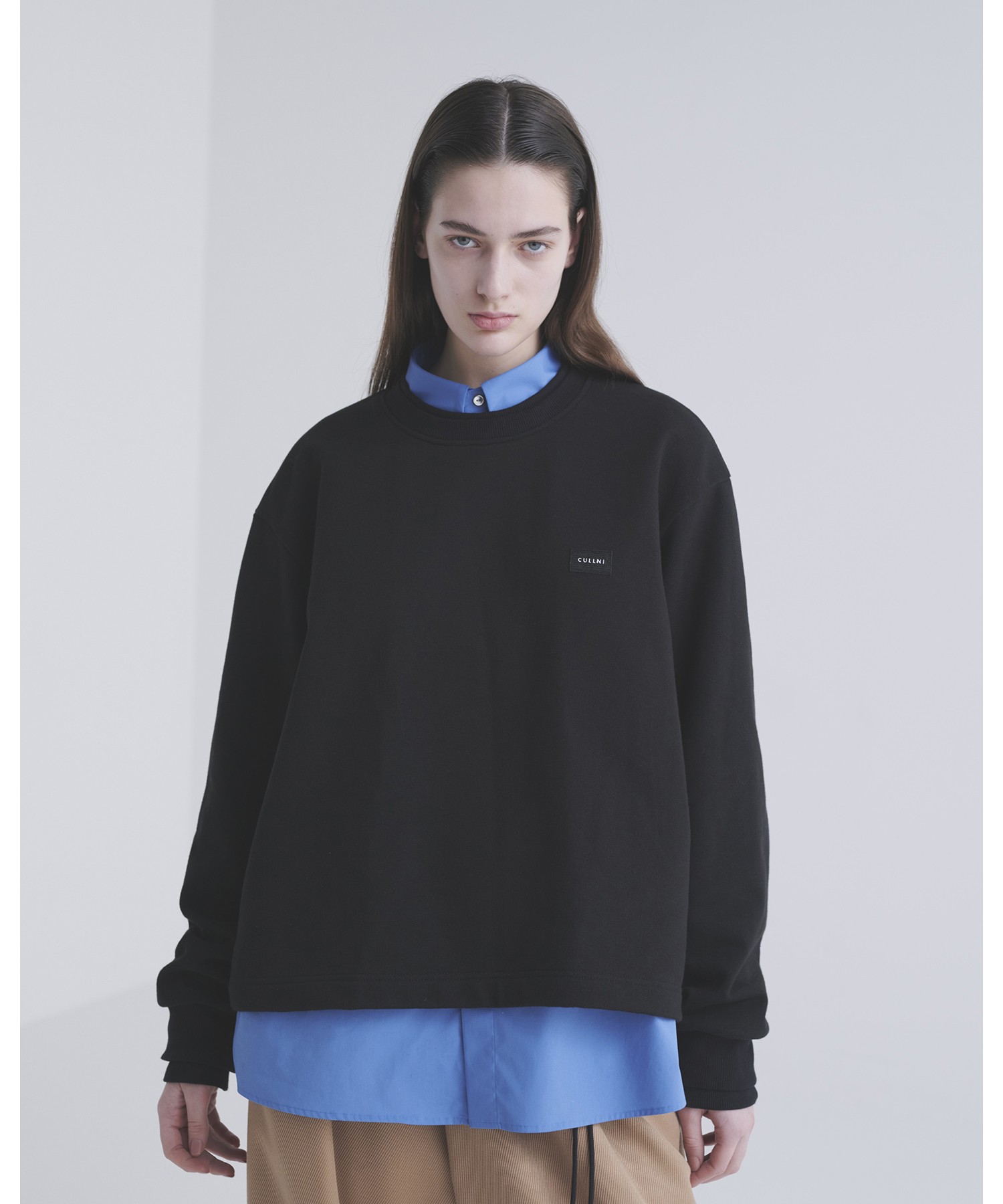 CULLNI 青 長袖シャツ ドローストリング付き CULLNI ONLINE STORE / SHIRT