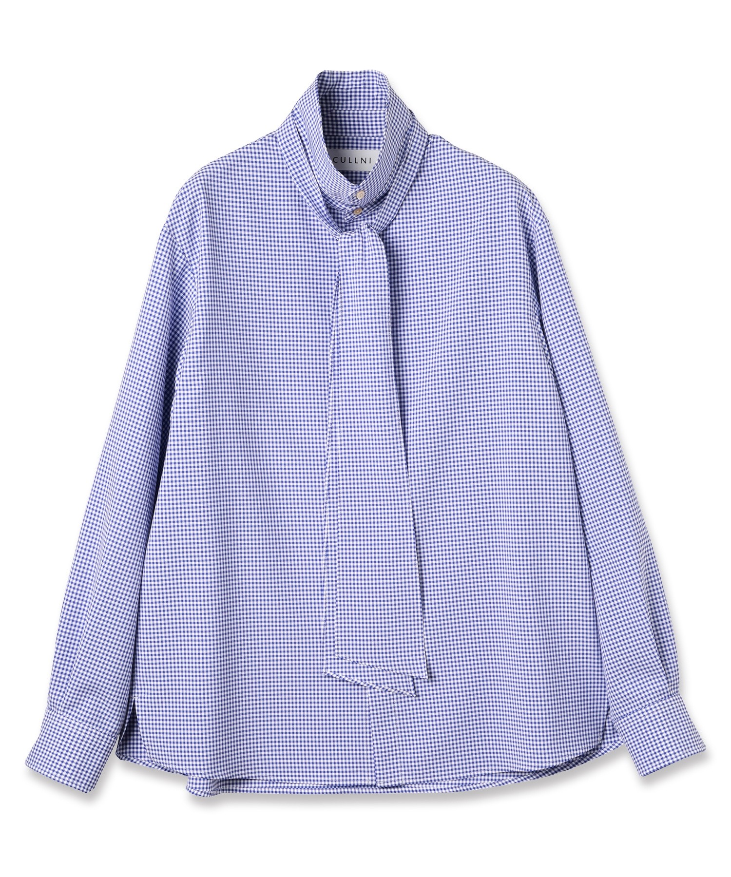 Gingham Check Bow Tie Shirt