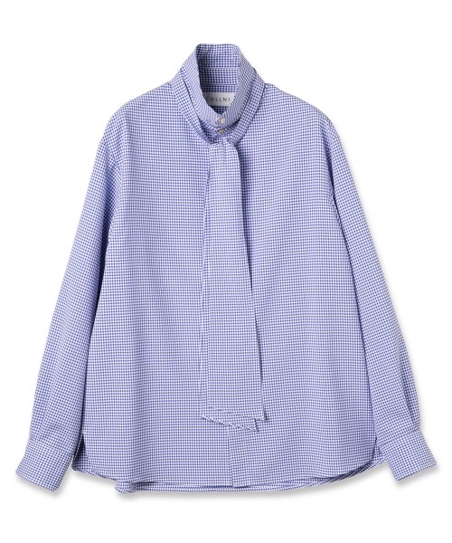 Gingham Check Bow Tie Shirt