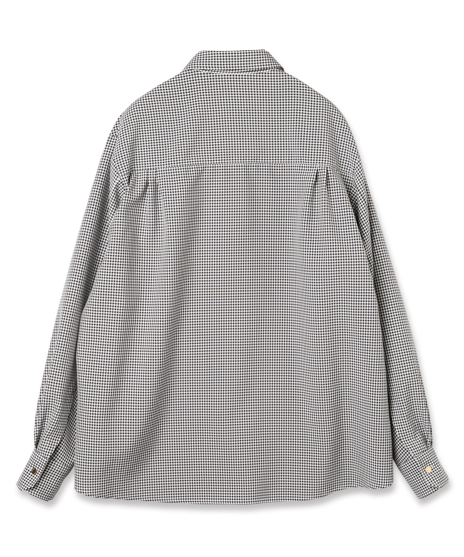 Gingham Check Bow Tie Shirt