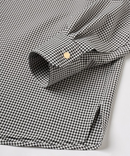Gingham Check Bow Tie Shirt