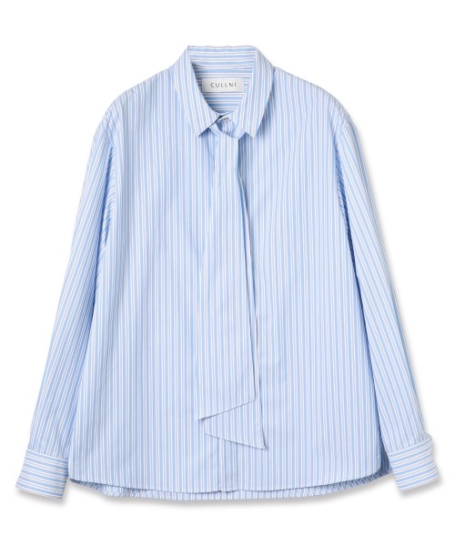 CULLNI ONLINE STORE / Stripe Bow Tie Shirt