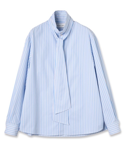 【美品】CULLNI リボンタイ半袖シャツ CULLNI - 【残り一点】Broad Cloth Bow Tie Short Sleeve Shirt