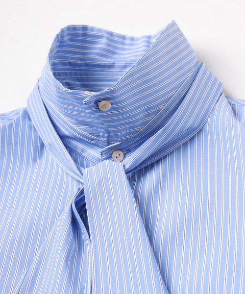 Stripe Bow Tie Shirt