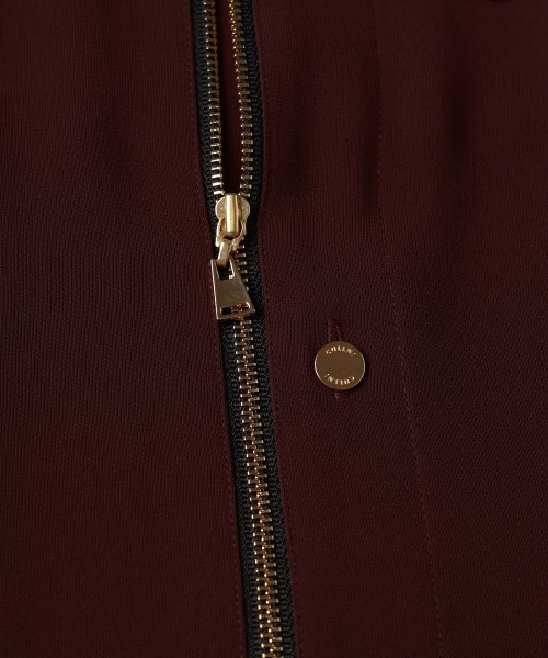 Double Cloth Zip Up Shirt