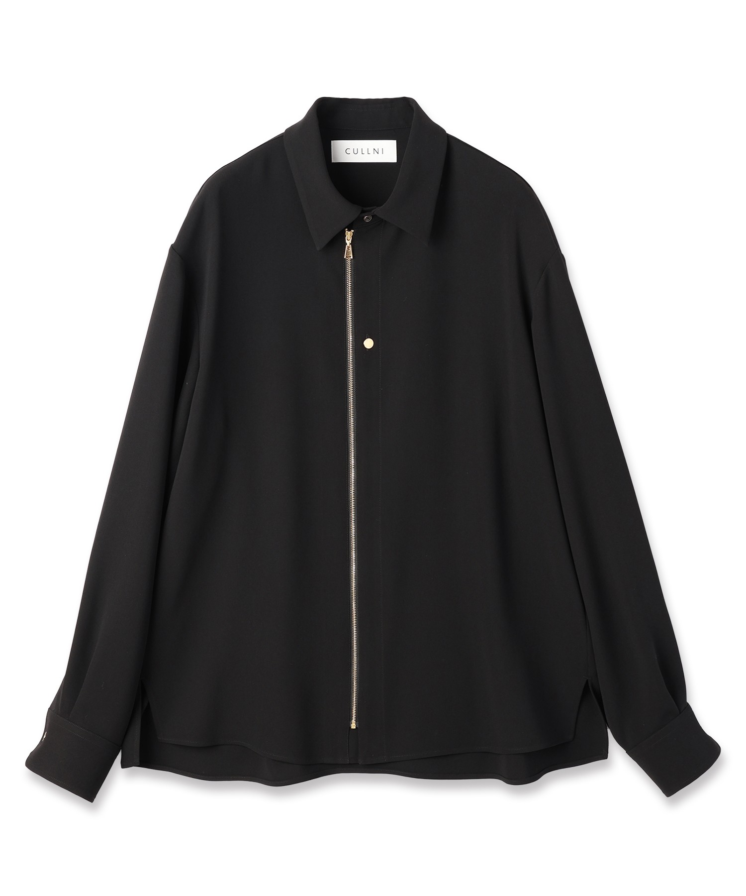 Double Cloth Zip Up Shirt