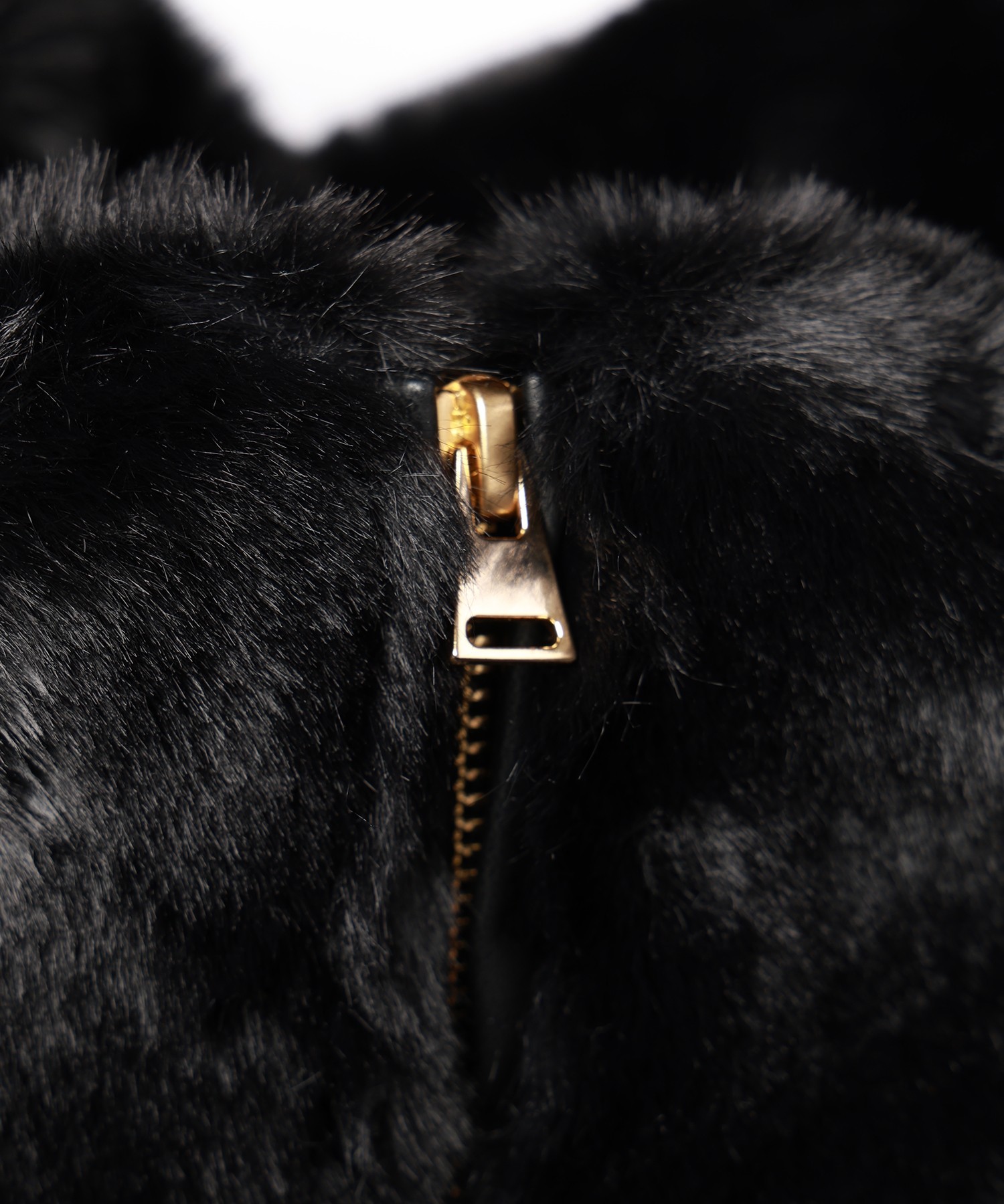 Eco Fur Zip Up Stand Collar Vest