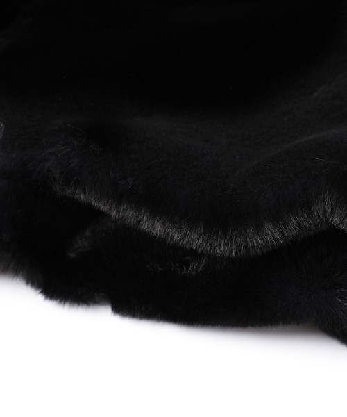 Eco Fur Zip Up Stand Collar Vest