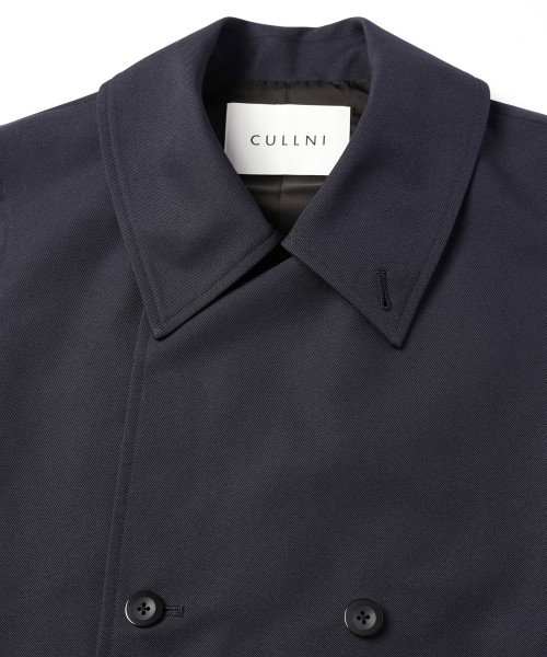 Chambray Gabardine Tie Locken Long Vest