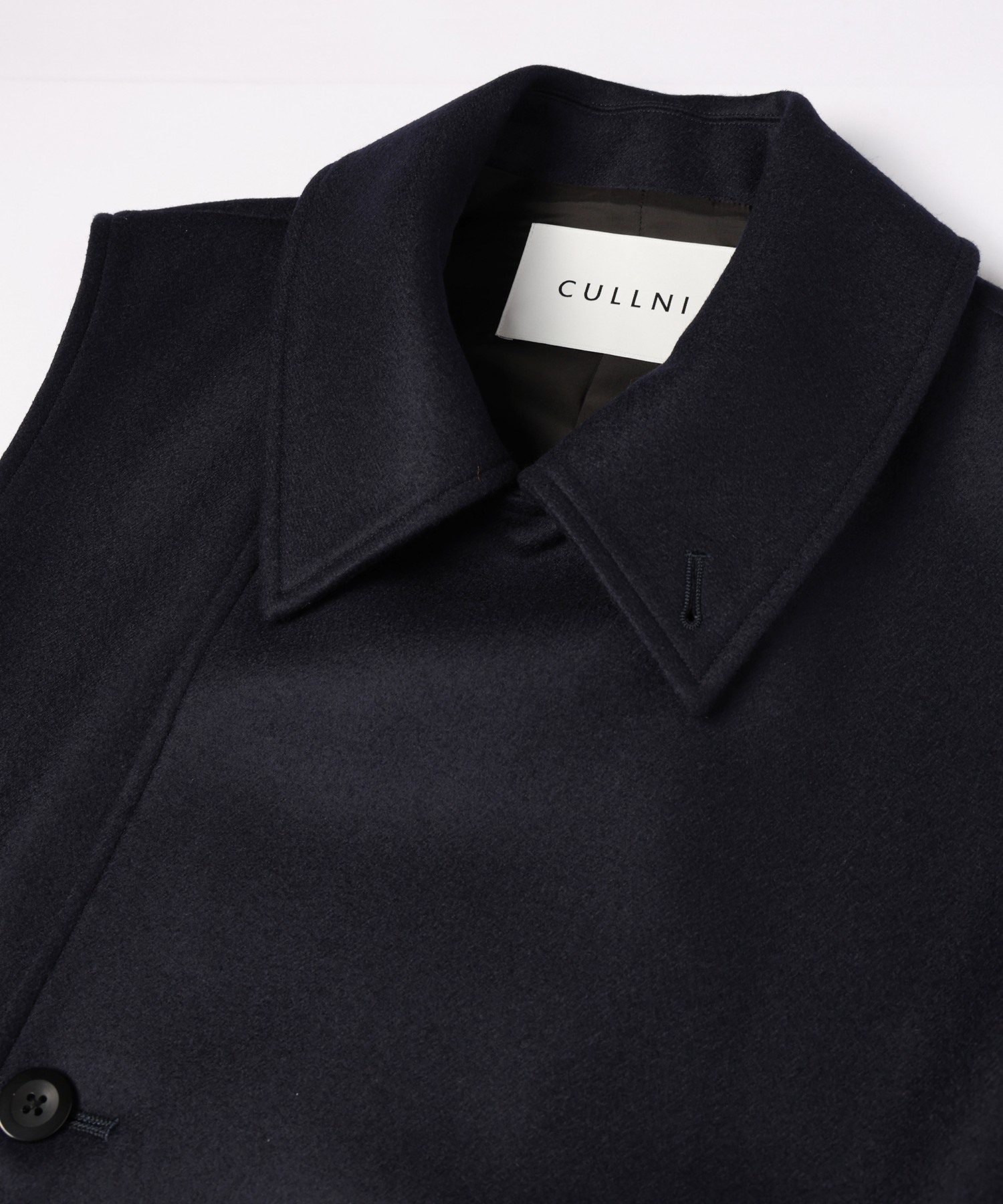 Wool Melton Tie Locken Long Vest