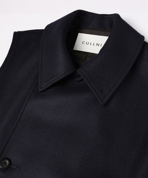 Wool Melton Tie Locken Long Vest