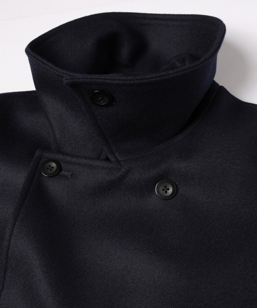 Wool Melton Tie Locken Long Vest