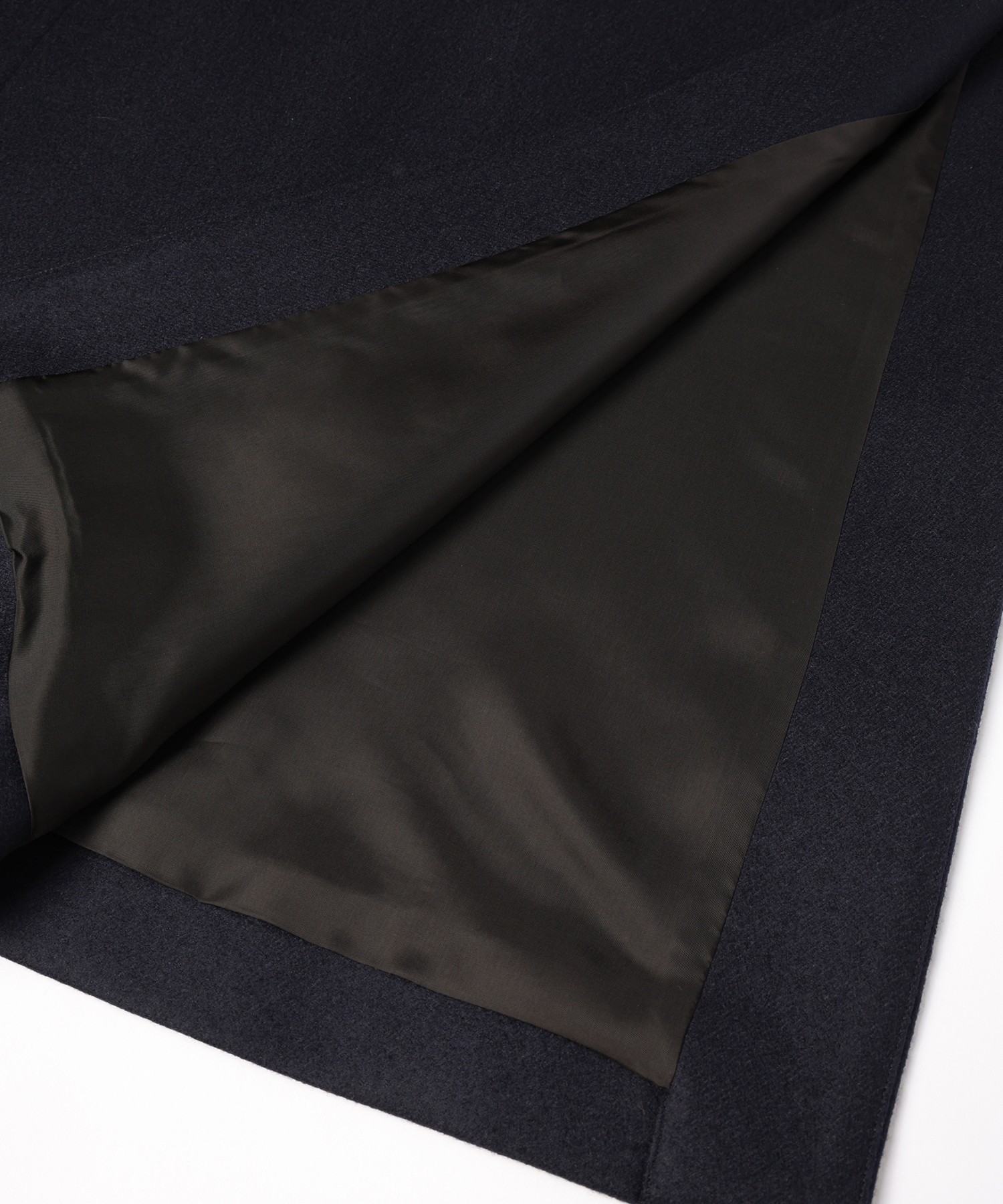 Wool Melton Tie Locken Long Vest