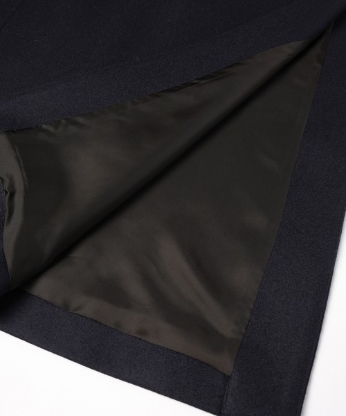 Wool Melton Tie Locken Long Vest