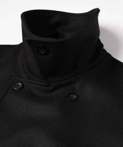 Wool Melton Tie Locken Long Vest