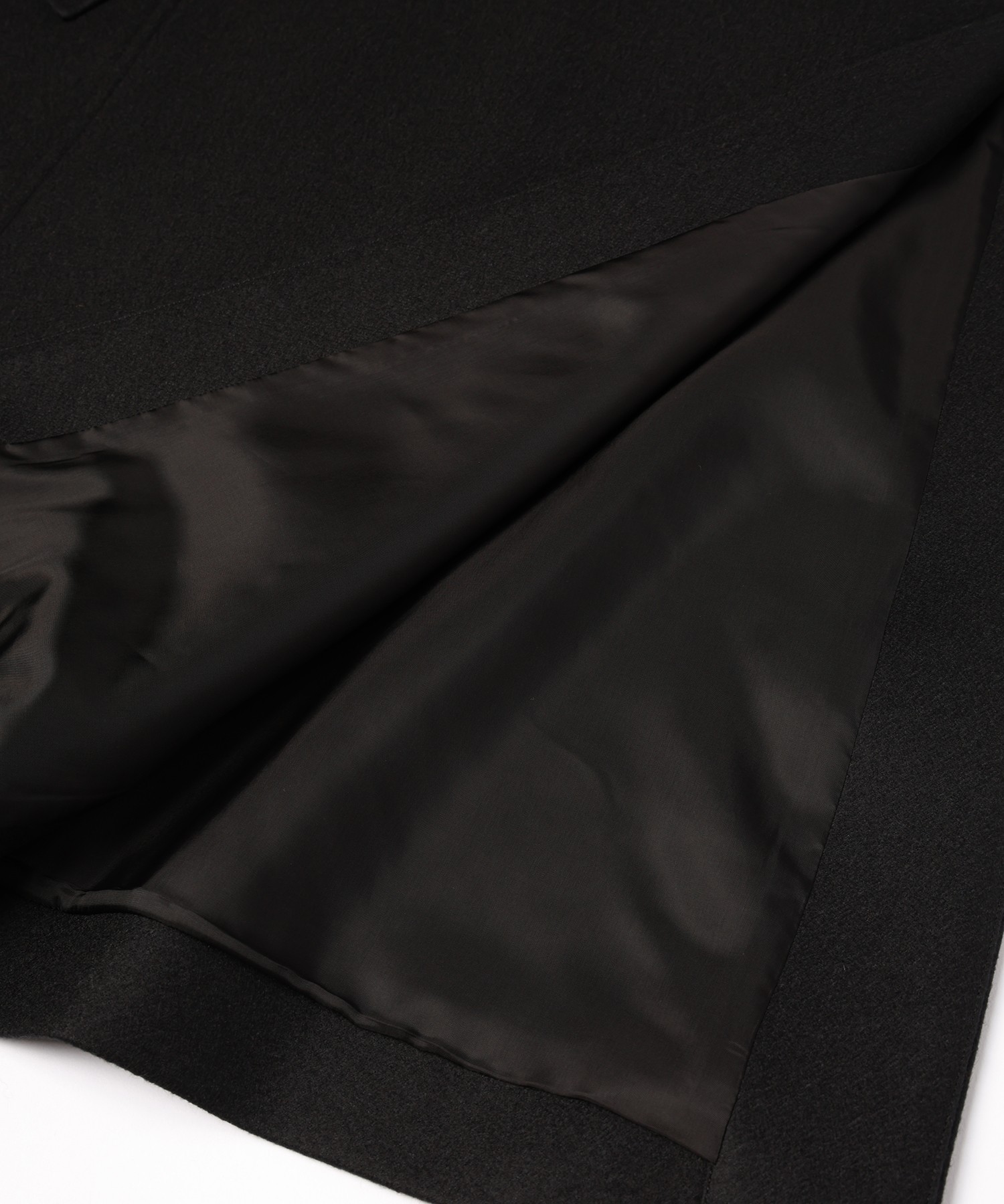 Wool Melton Tie Locken Long Vest