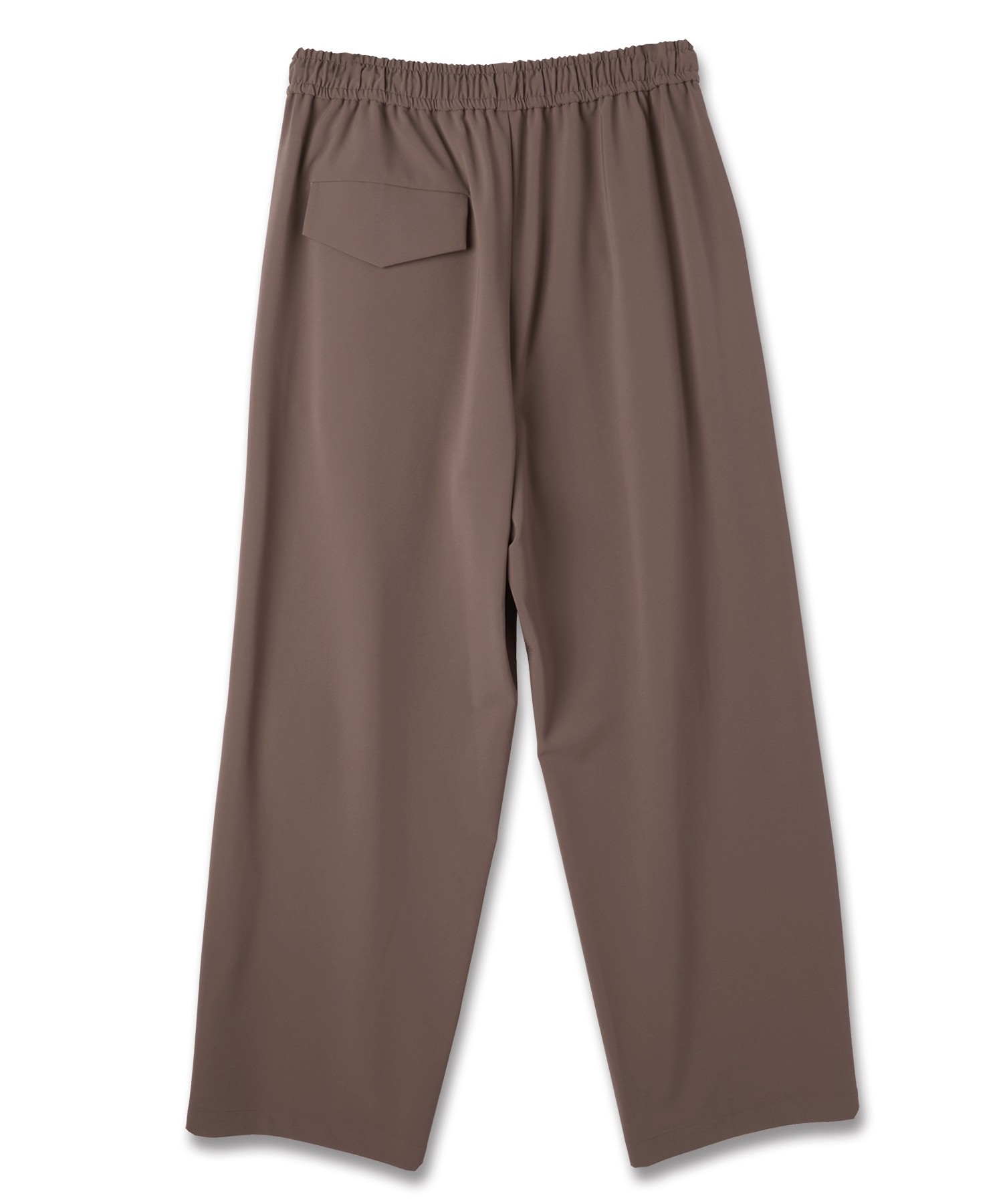 Stretch Twill 1Tuck Drawstring Wide Pants