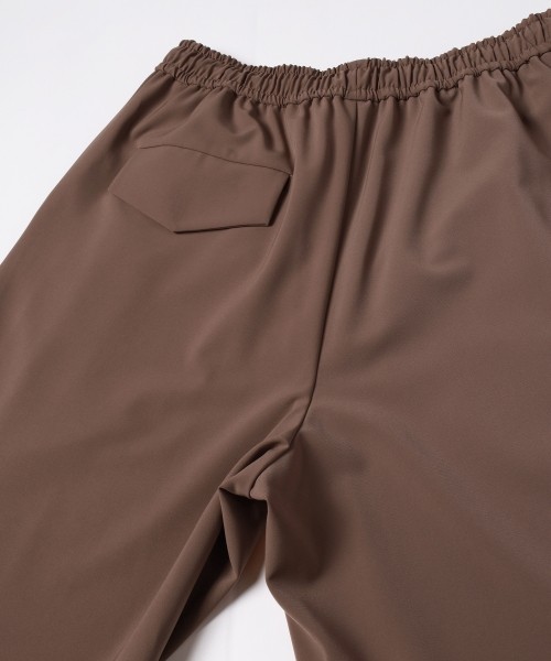 Stretch Twill 1Tuck Drawstring Wide Pants