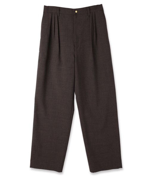 Glen Check 3Tuck Semi Wide Pants