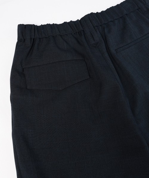 Glen Check 3Tuck Semi Wide Pants