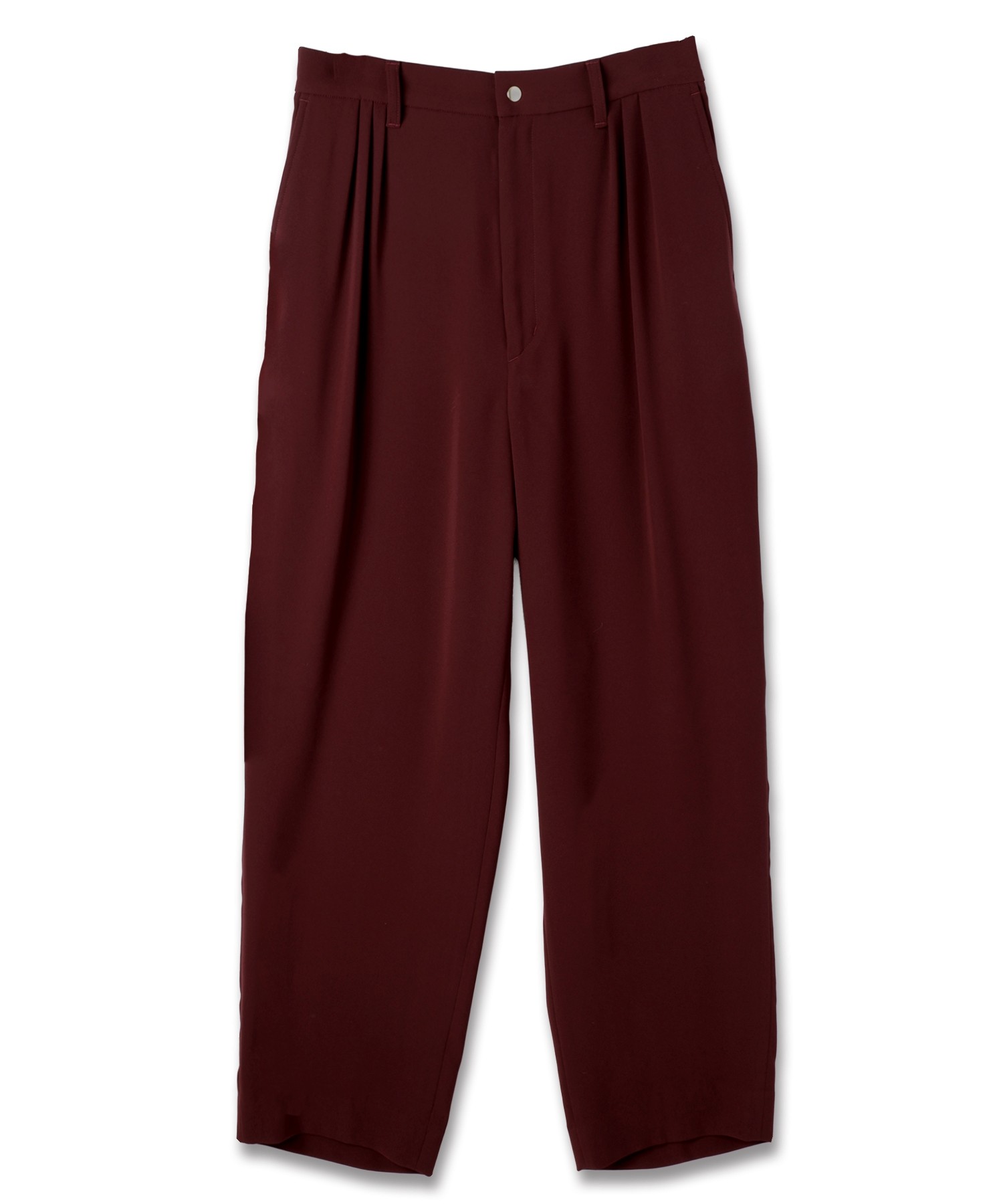 Double Cloth 3Tuck Semi Wide Pants