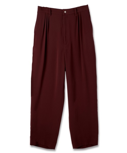 Double Cloth 3Tuck Semi Wide Pants
