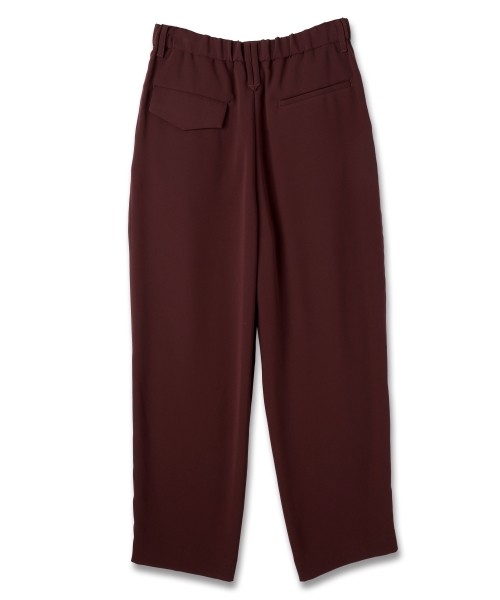 Double Cloth 3Tuck Semi Wide Pants