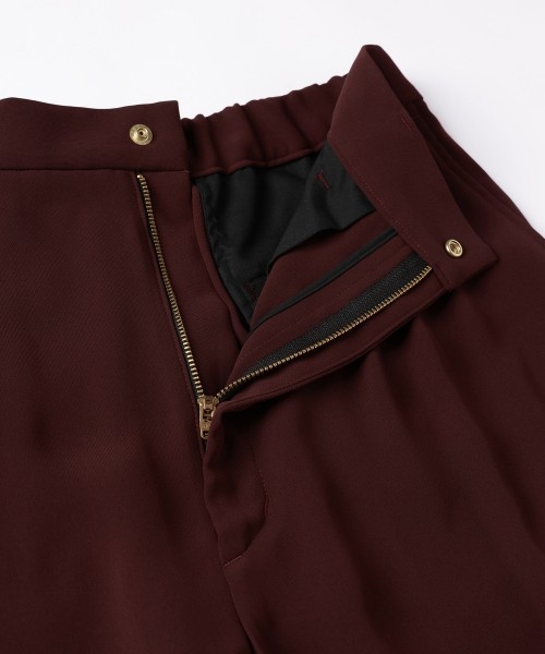 Double Cloth 3Tuck Semi Wide Pants