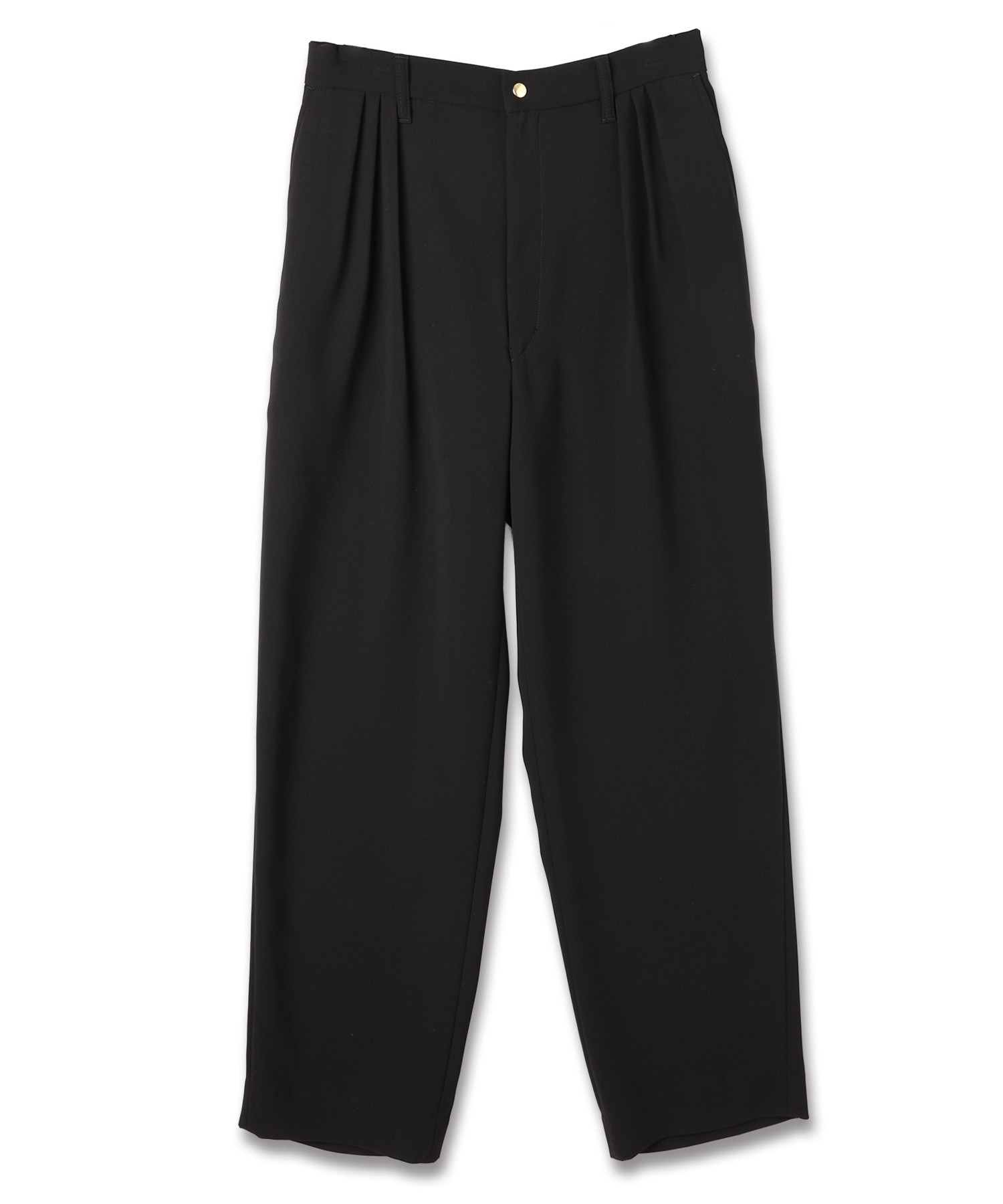 Double Cloth 3Tuck Semi Wide Pants