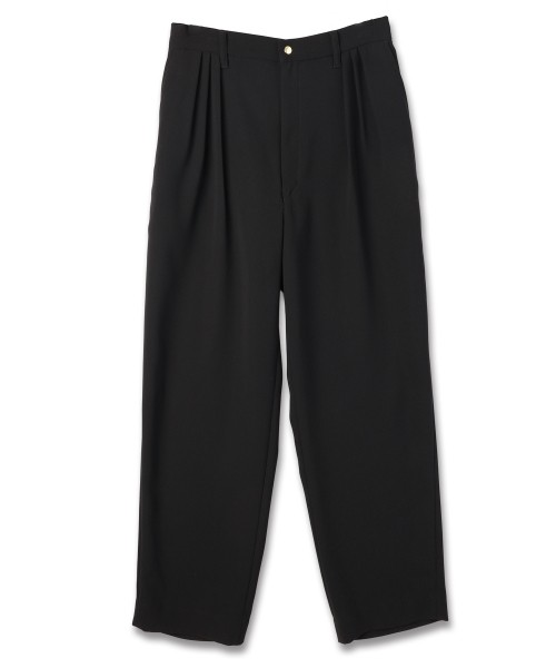Double Cloth 3Tuck Semi Wide Pants