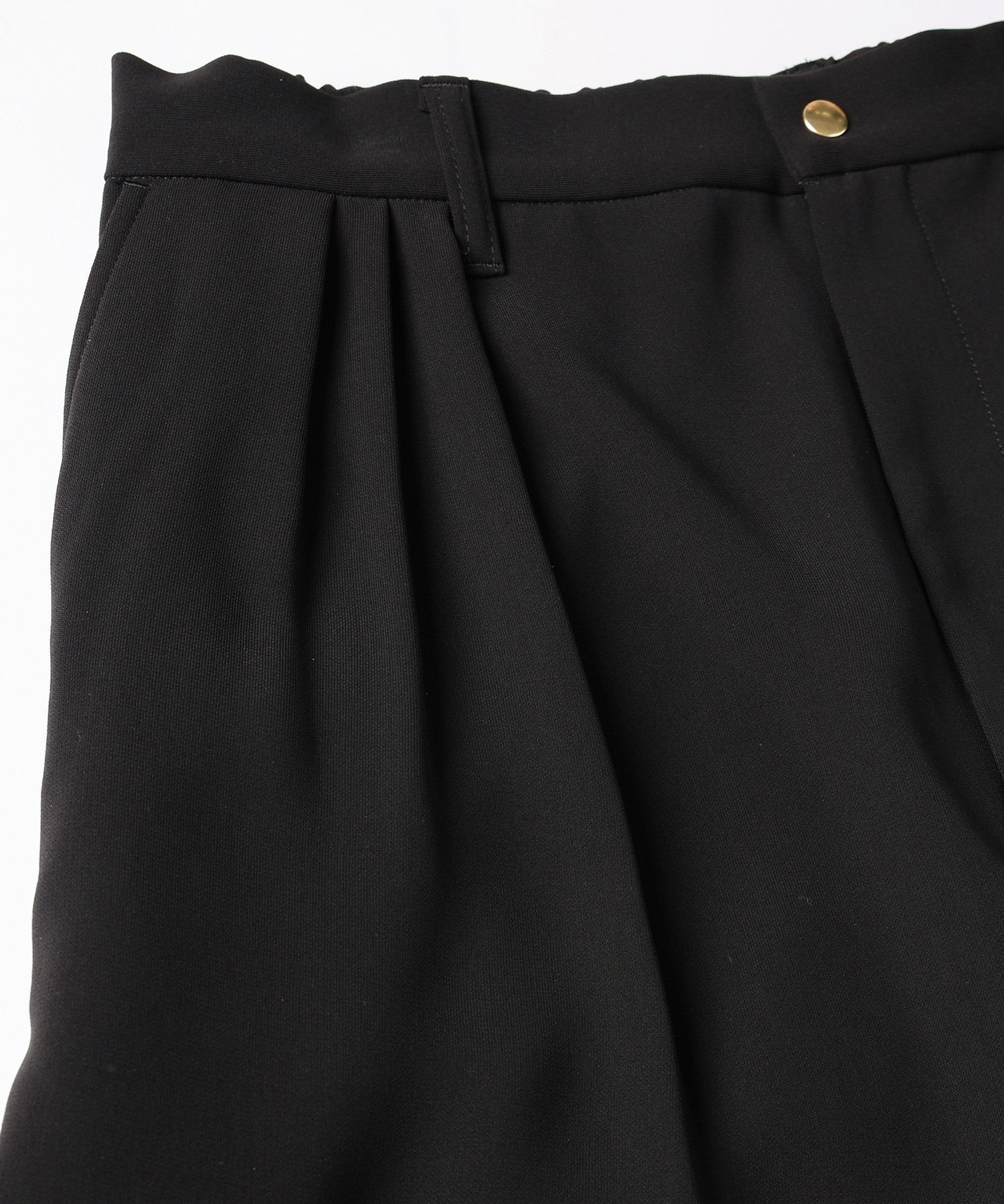 Double Cloth 3Tuck Semi Wide Pants