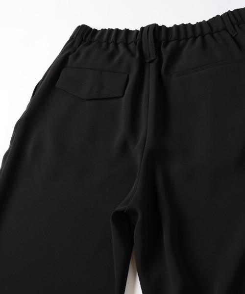 Double Cloth 3Tuck Semi Wide Pants