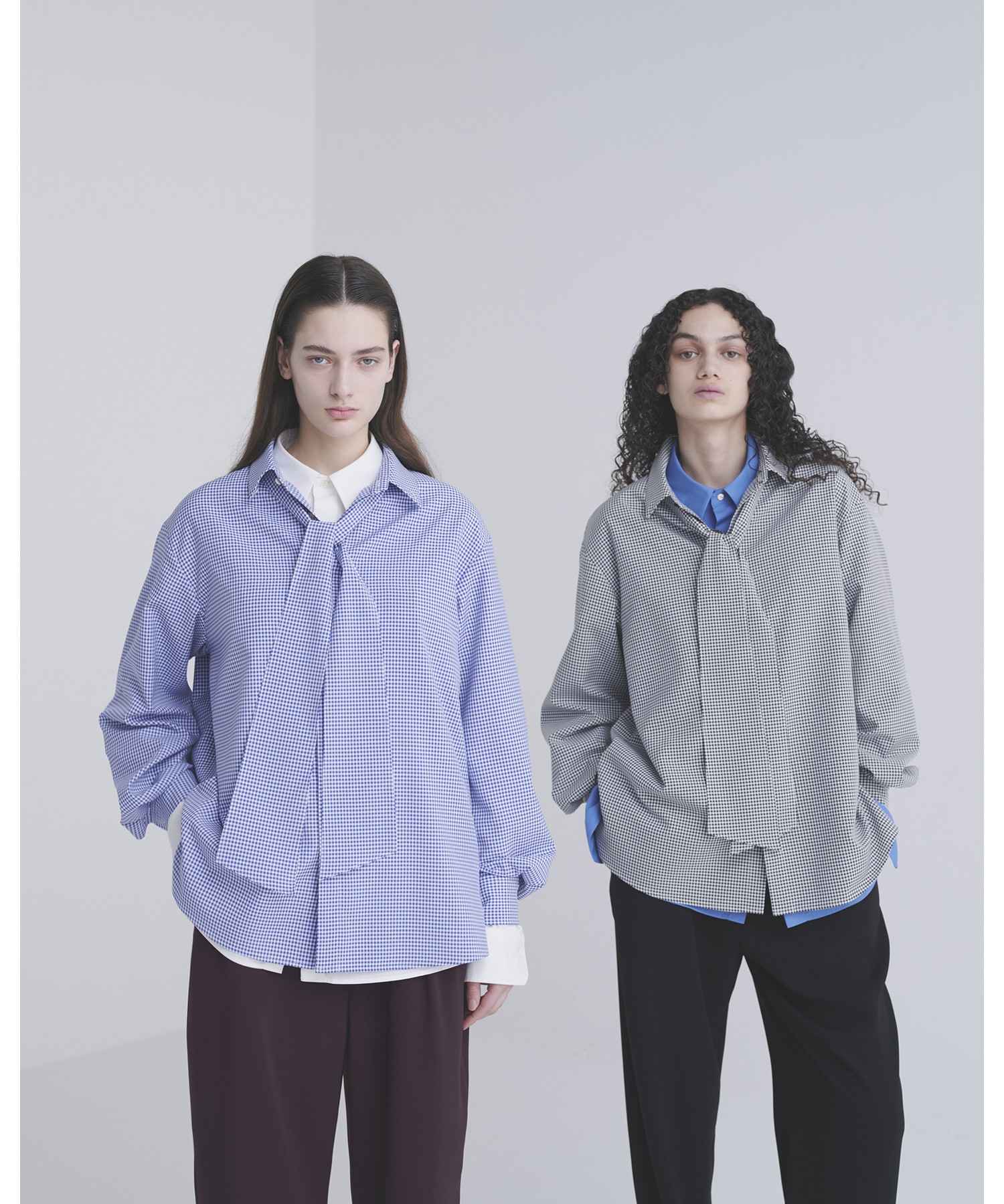 CULLNI ONLINE STORE / Double Cloth 3Tuck Semi Wide Pants