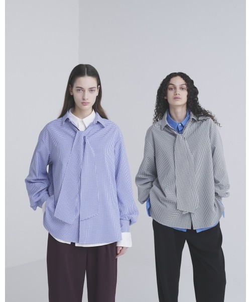 Double Cloth 3Tuck Semi Wide Pants