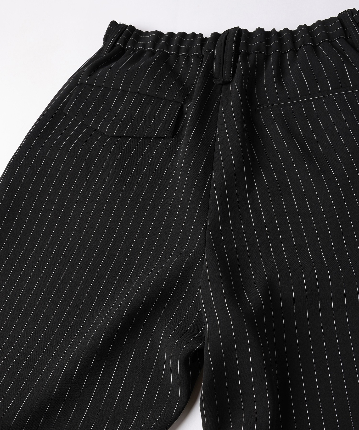 くるにーな CULLNI ONLINE STORE / Stripe Double Cloth 3Tuck Semi Wide Pants