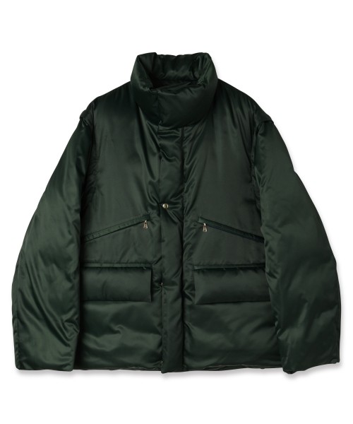 High Count Taffeta Removable Sleeve Down Jacket