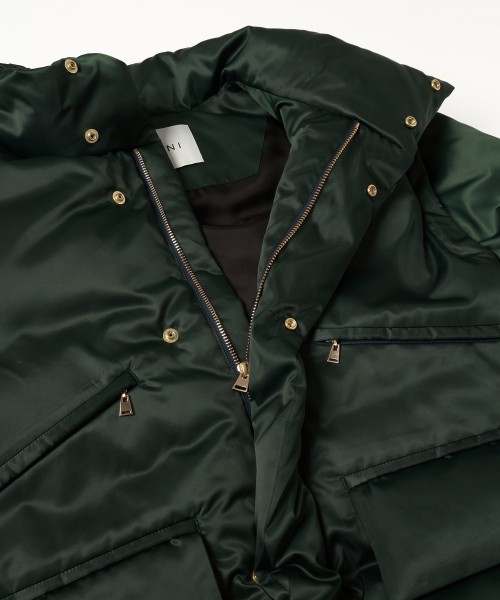 High Count Taffeta Removable Sleeve Down Jacket