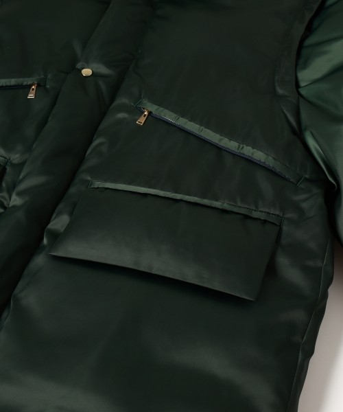 High Count Taffeta Removable Sleeve Down Jacket