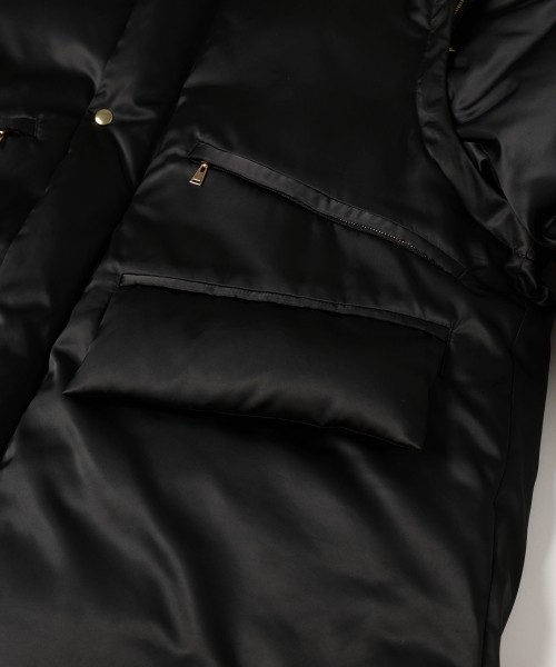 High Count Taffeta Removable Sleeve Down Jacket