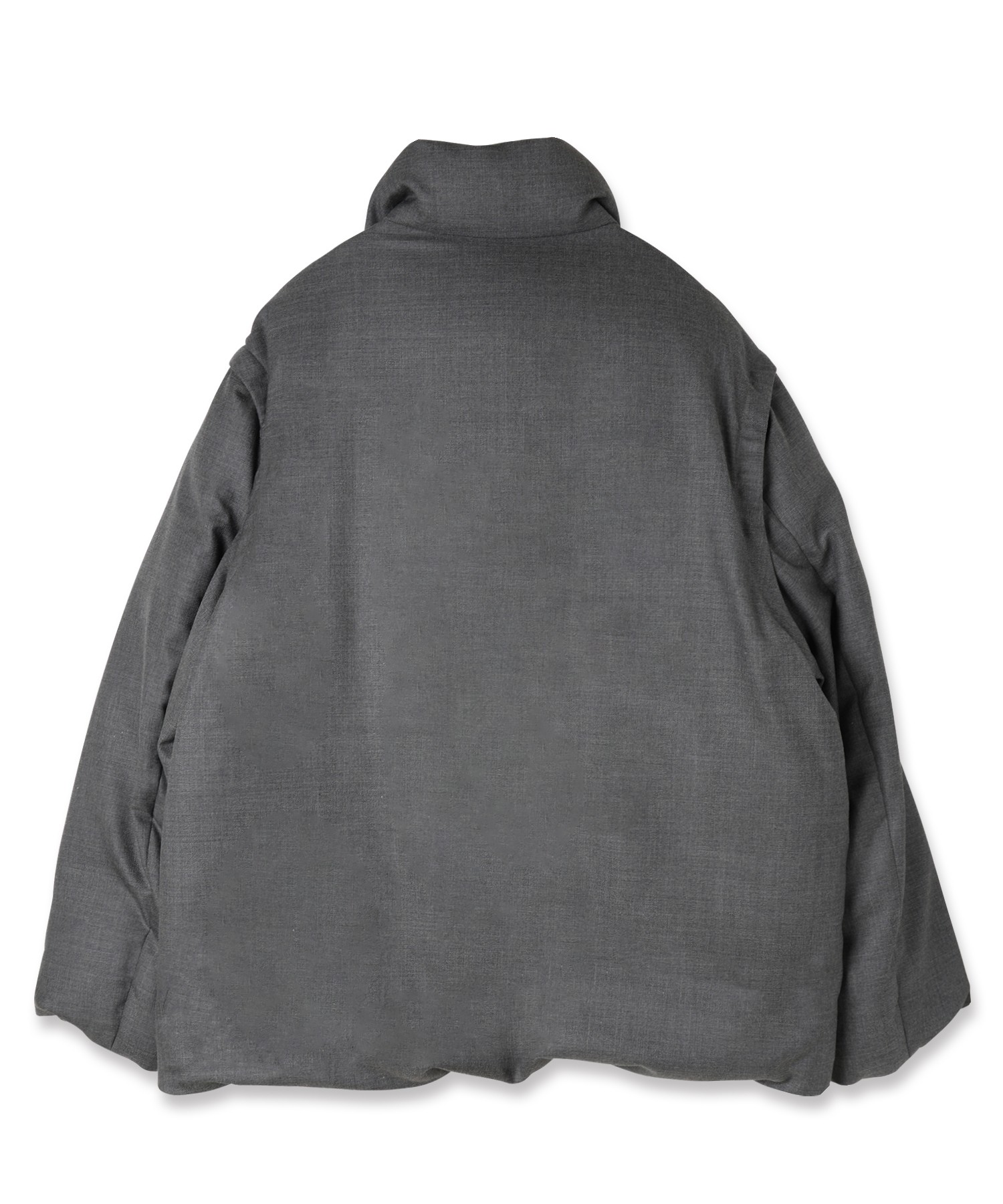 High Count Twill Removable Sleeves Down Jacket