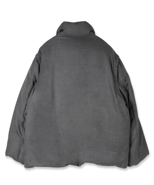 High Count Twill Removable Sleeves Down Jacket