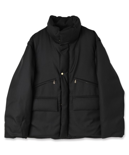 High Count Twill Removable Sleeves Down Jacket