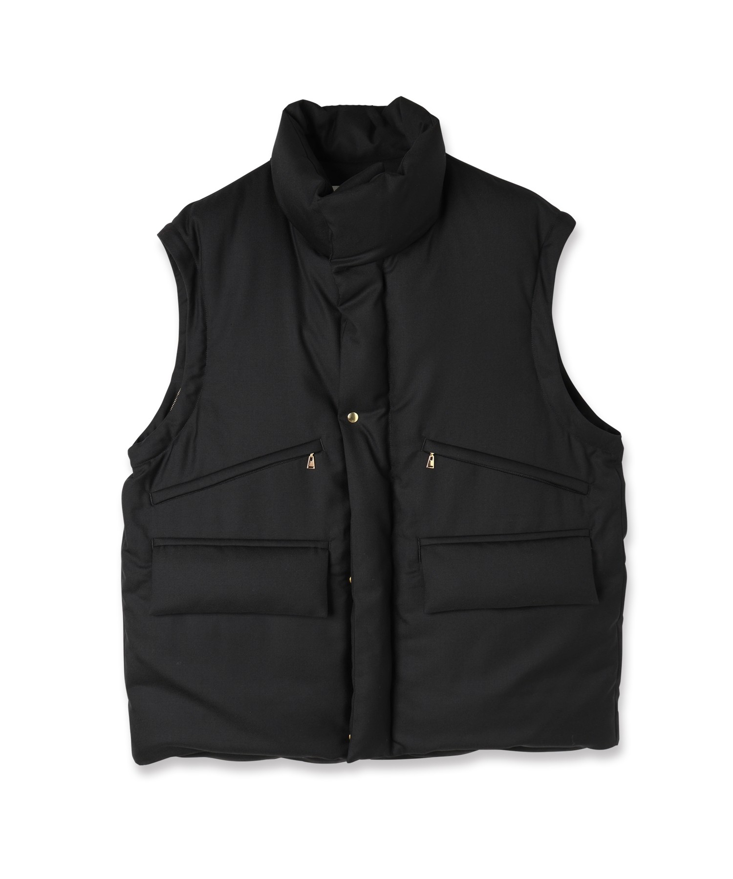 High Count Twill Removable Sleeves Down Jacket