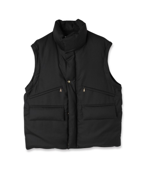 High Count Twill Removable Sleeves Down Jacket