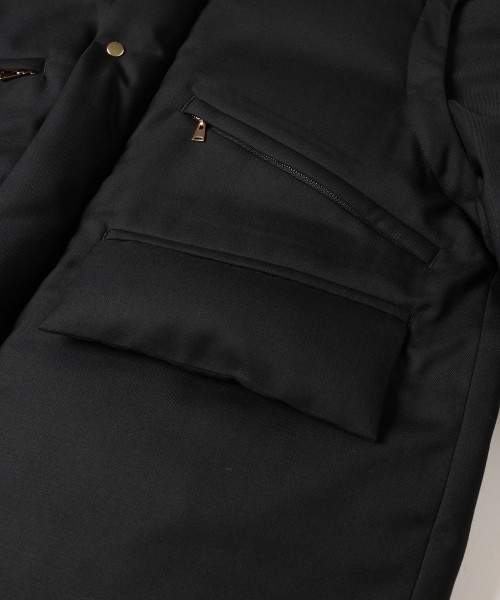 High Count Twill Removable Sleeves Down Jacket